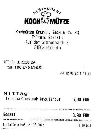 blck Hffner Kochmtze Restaurant
